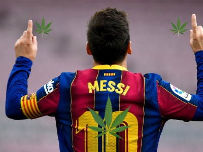Du cannabis caché dans un portrait de Lionel Messi